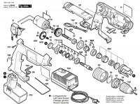 Bosch 0 601 937 7B2 GSB 9,6 VES-2 Cordless Impact Drill 9.6 V / GB Spare Parts GSB9,6VES-2